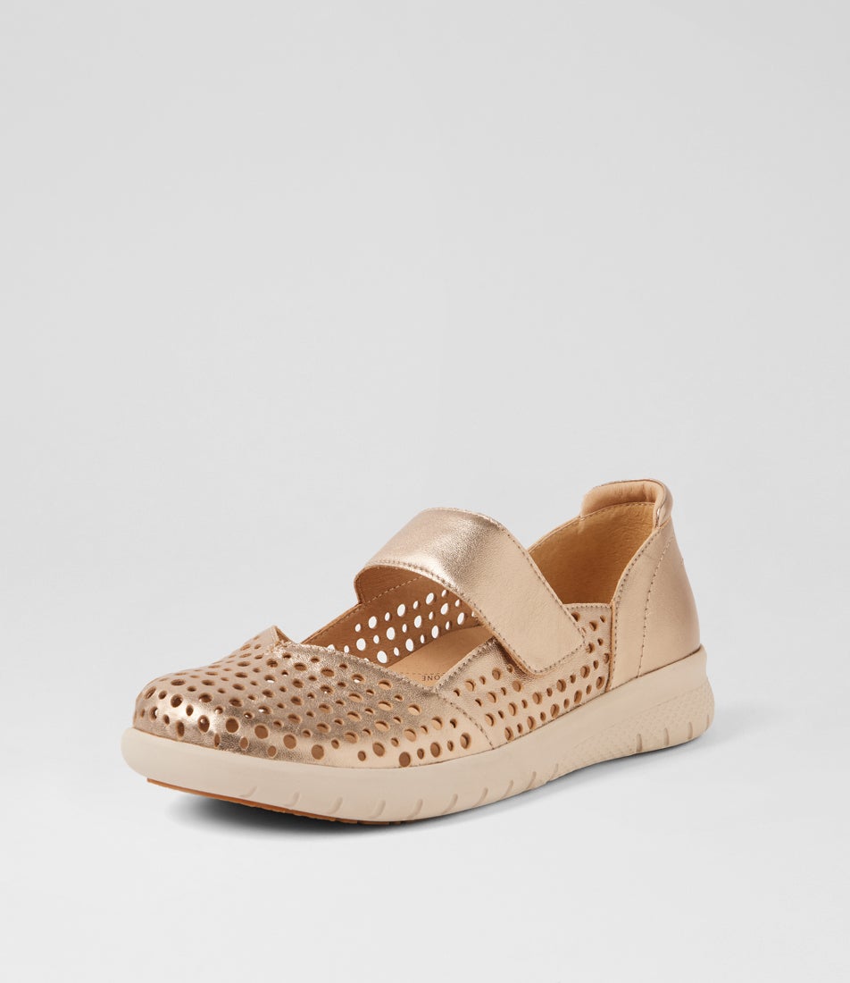 Sindis Xf Champagne Leather Mary Janes