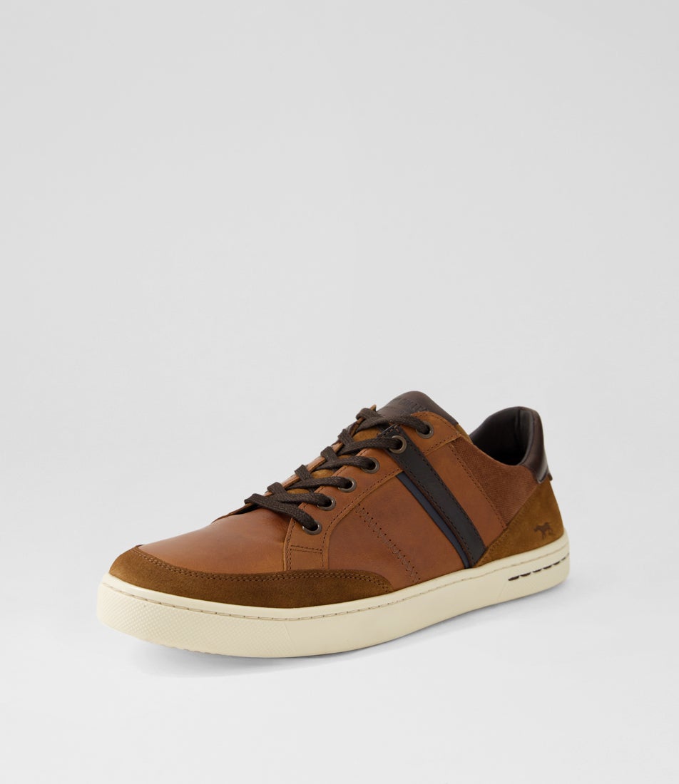 Bond Tan Leather Sneakers