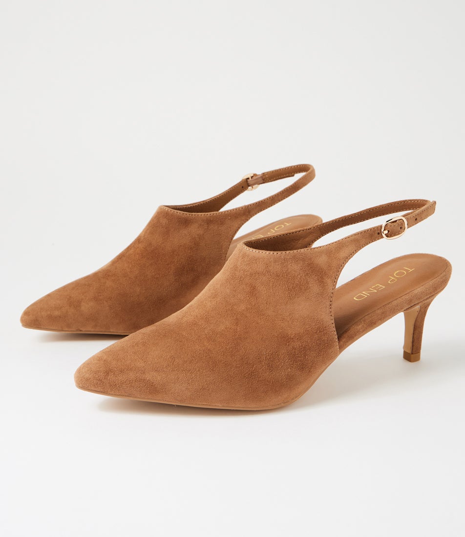 Ciano Nutmeg Suede Heels