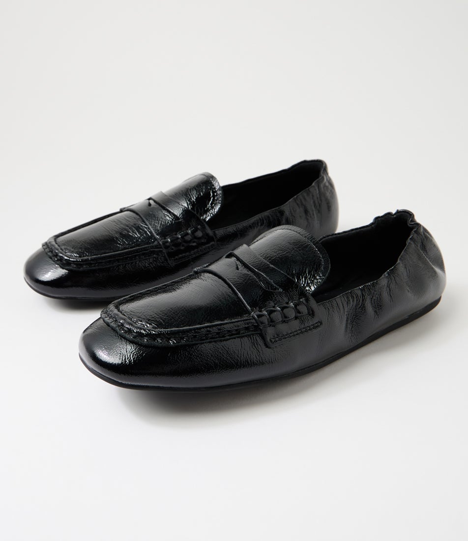 Willbe Black Leather Loafers