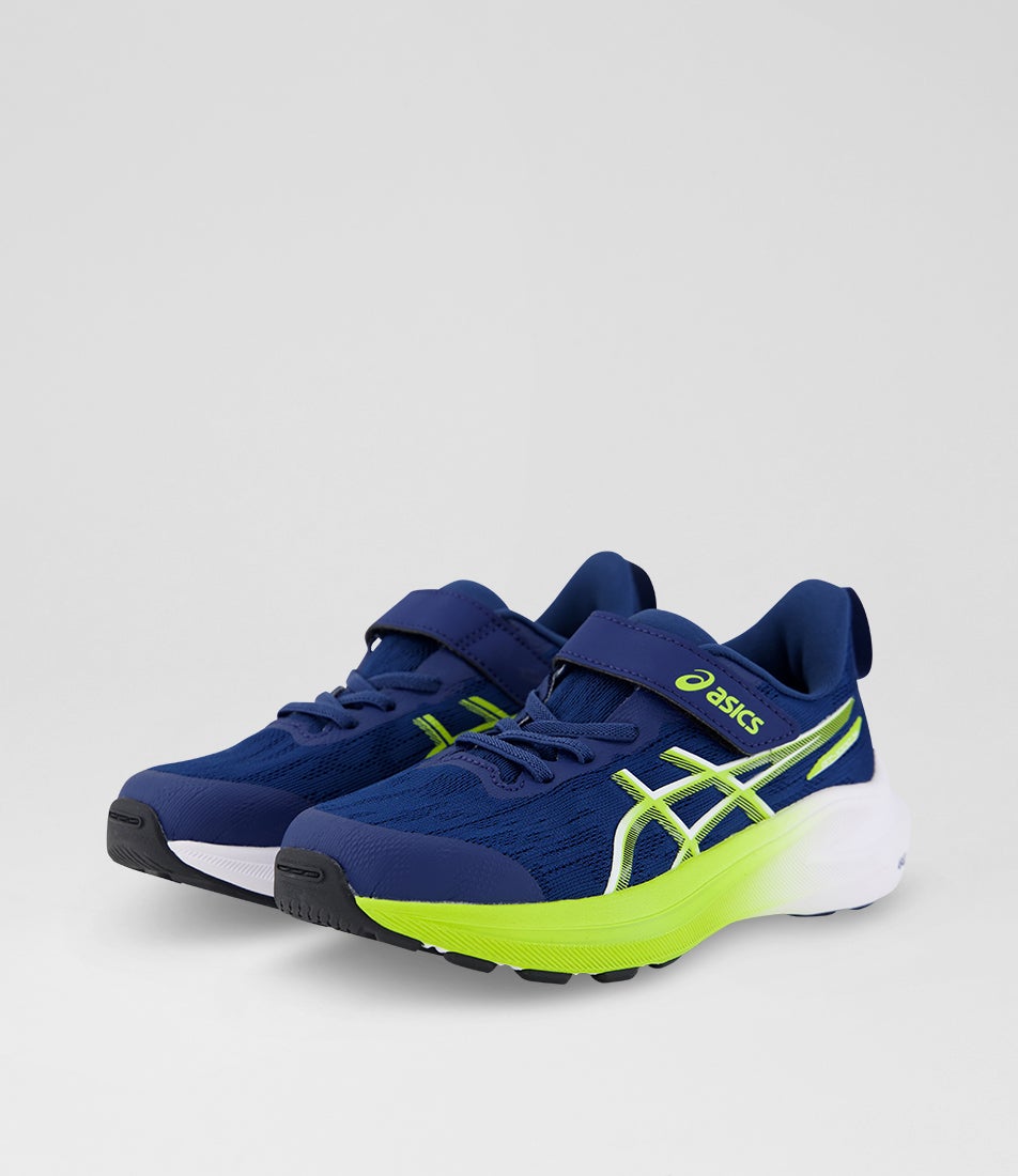 Gt-1000 14 Junior Independence Blue Neon Lime Mesh Sneakers