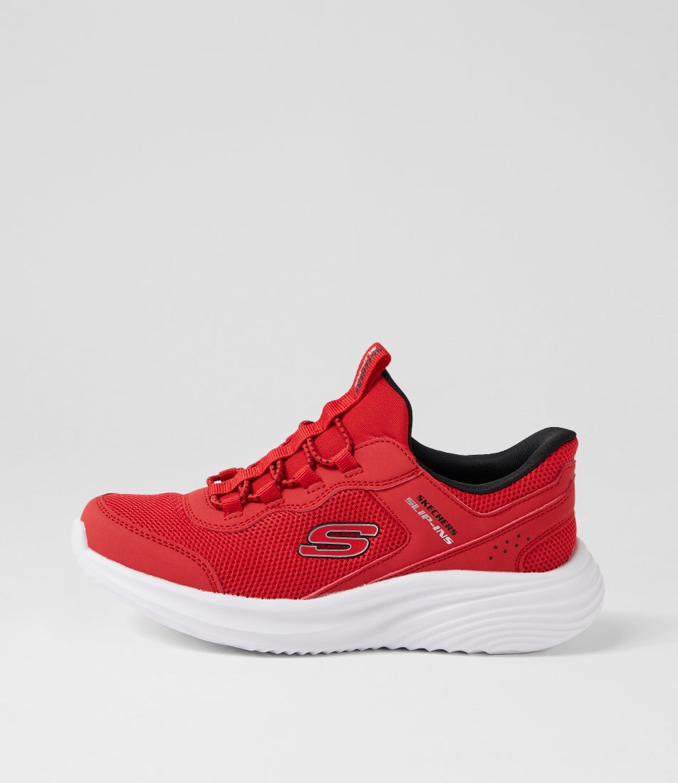 Bounder Pro Junior Red Mesh Lace Ups