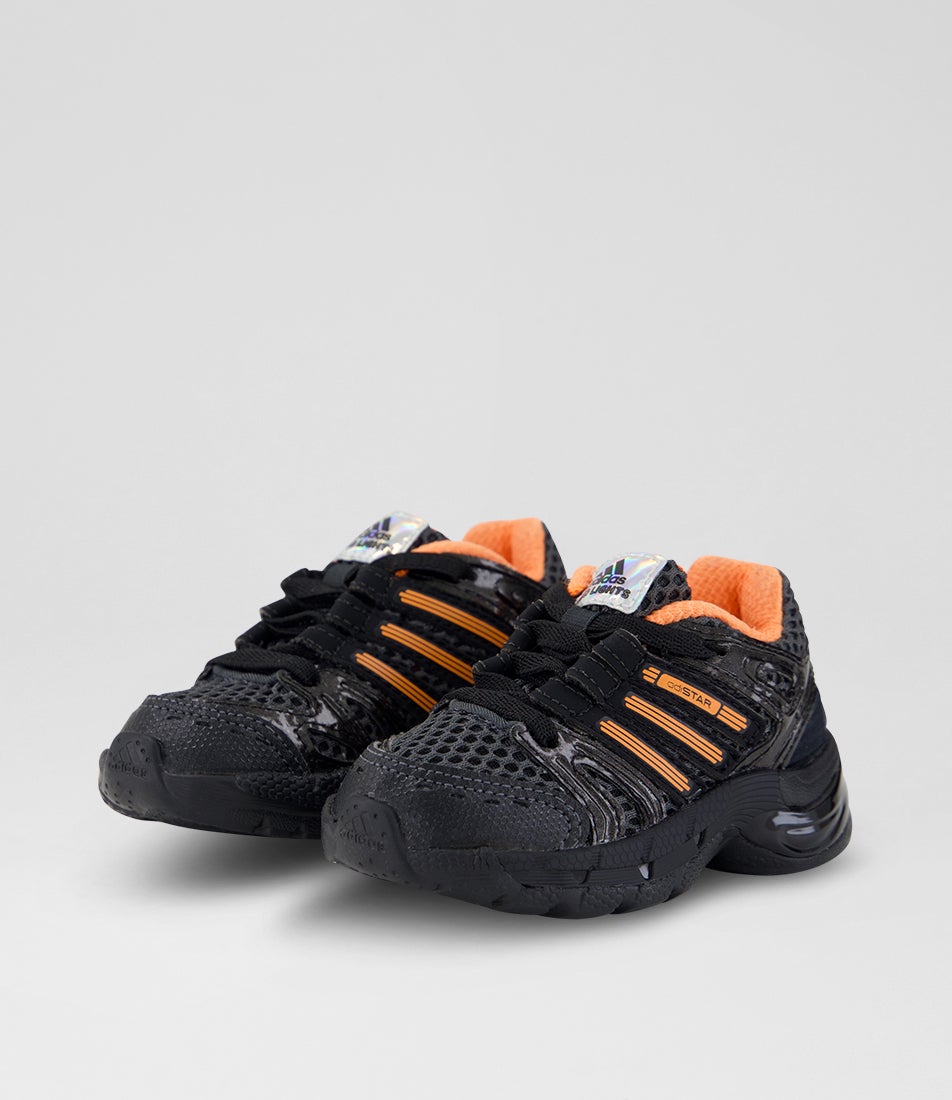Adistar Control Led Toddler Grey Black White Mesh Sneakers