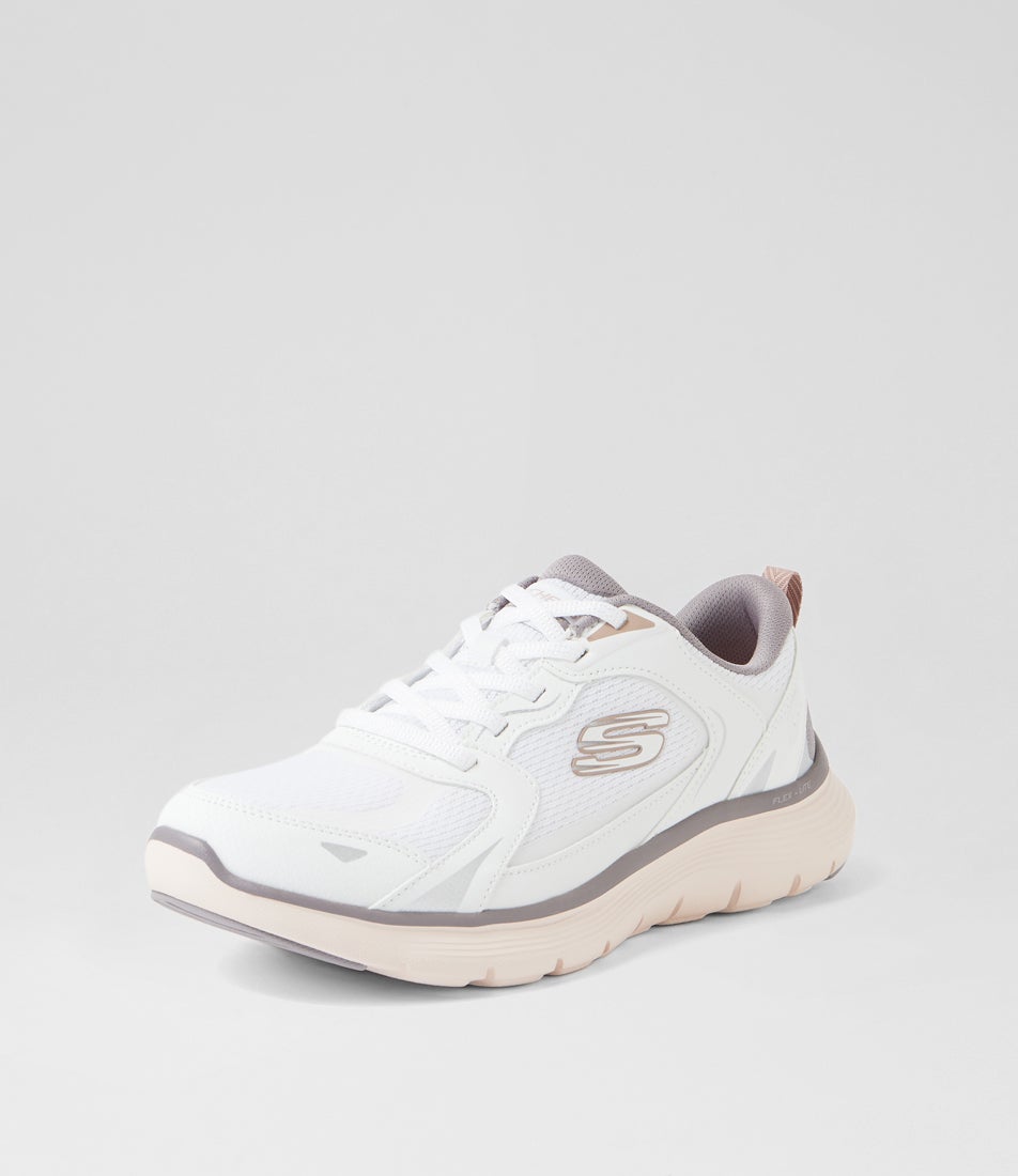 Flex Appeal 5 White Multi Fabric Sneakers