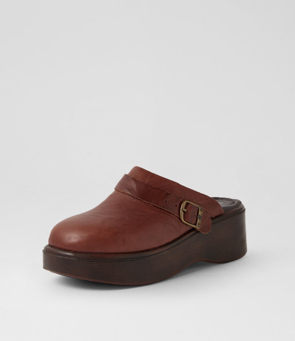 Sancho Brown Vintage Leather Mules