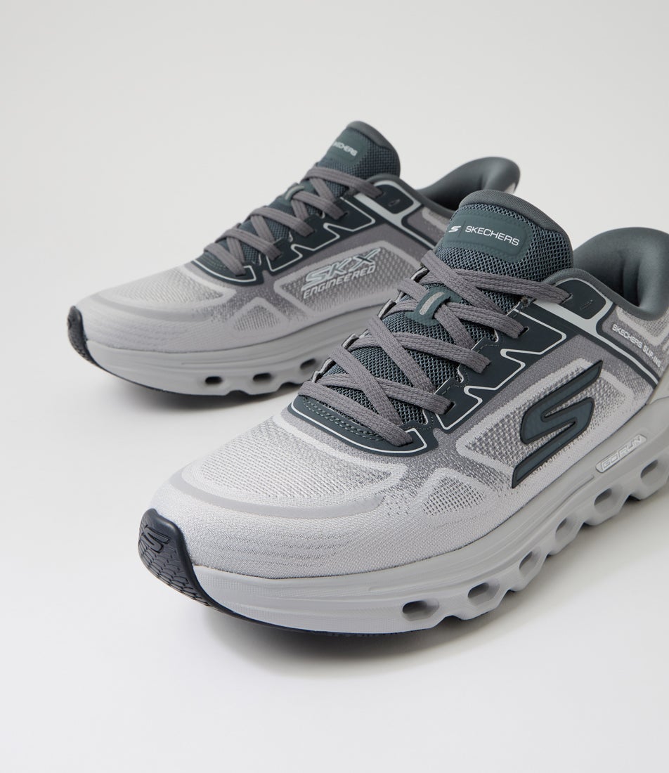 Gorun Glide Step Arch Fit Grey Knit Sneakers