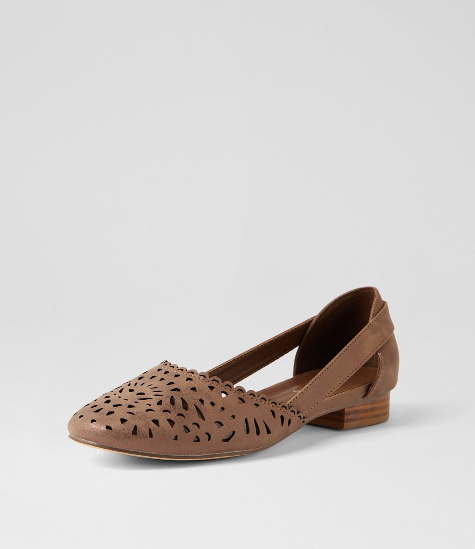 Alkoxy Choc Dust Flat Shoes
