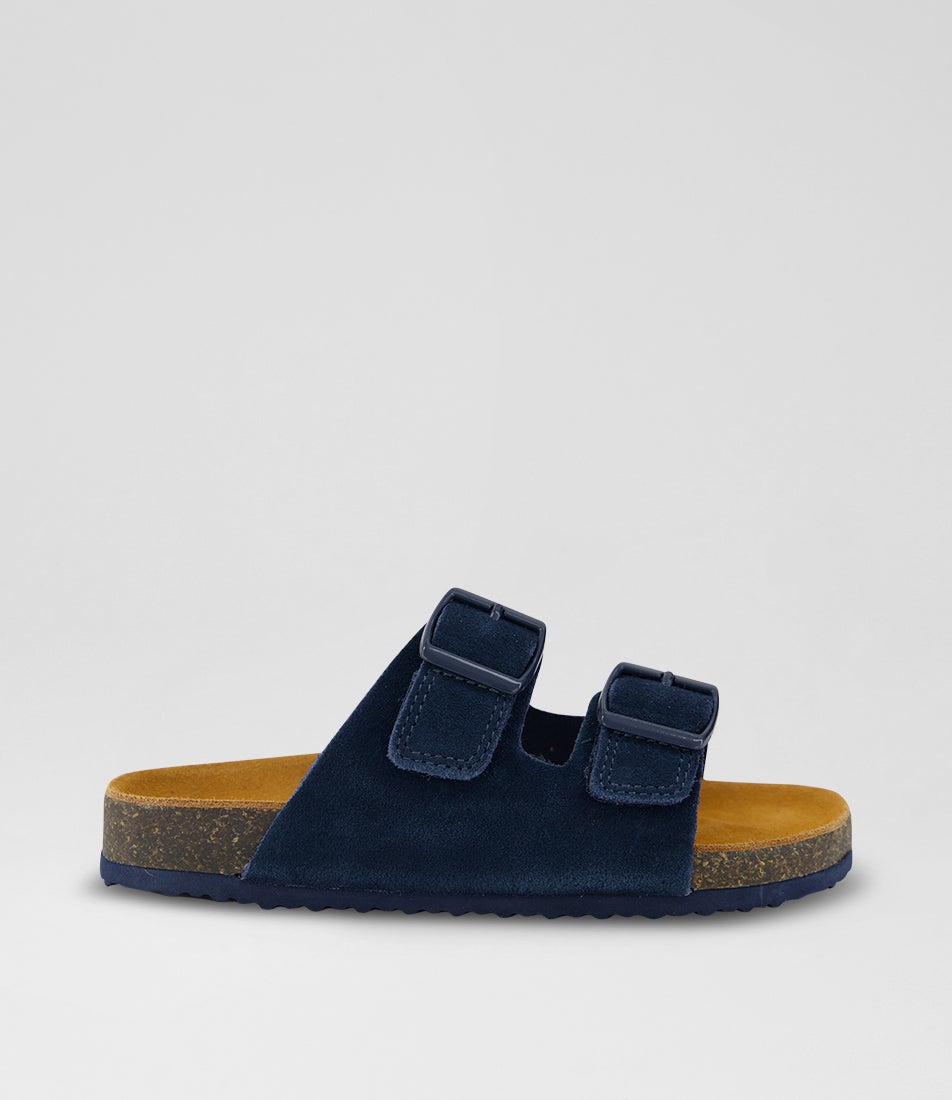 Remy Junior Navy Suede Sandals