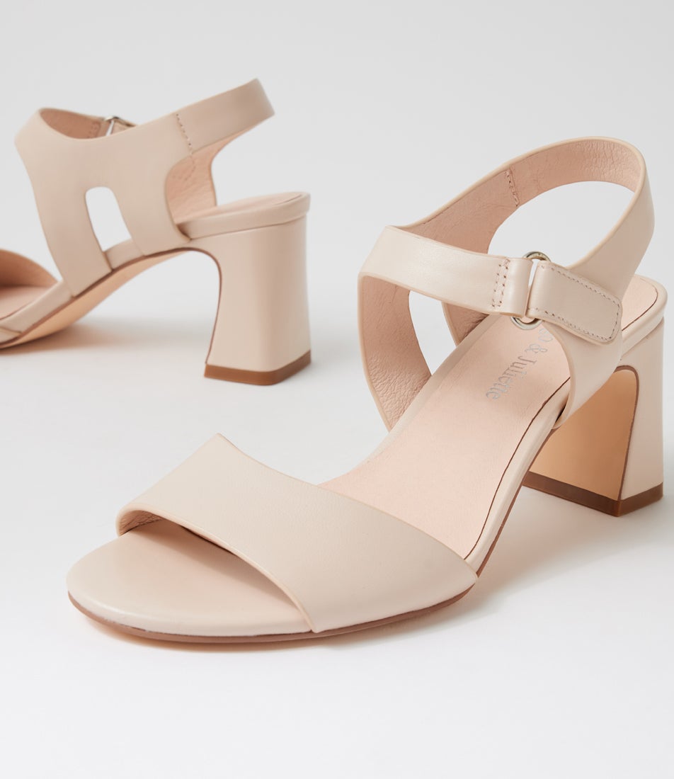 Beni Nude Leather Sandals