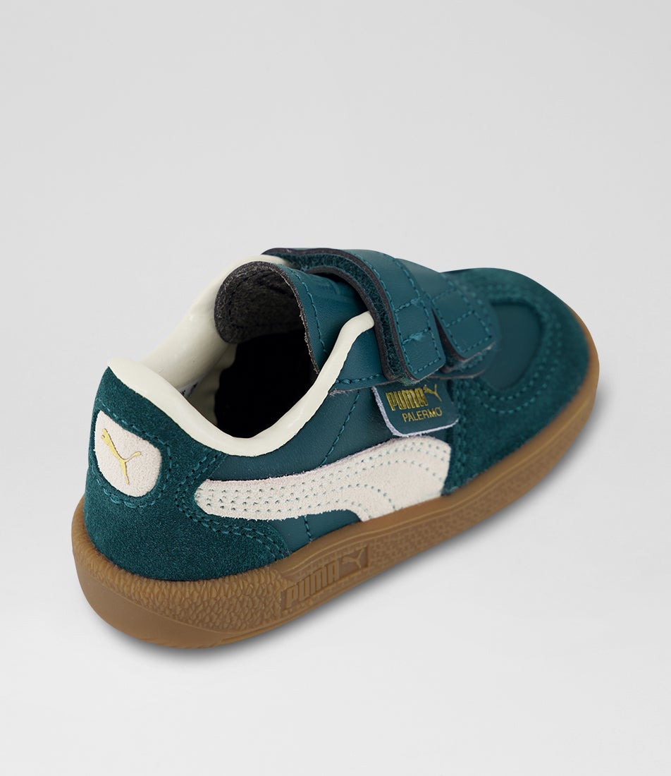 Palermo Toddler Dark Green Alpine Snow Suede Sneakers