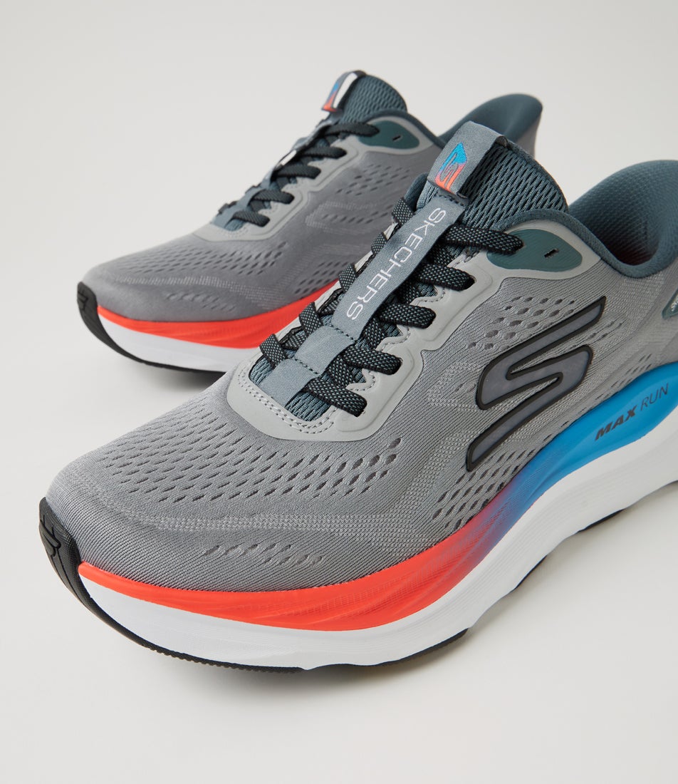 Max Run Grey Multi Fabric Sneakers