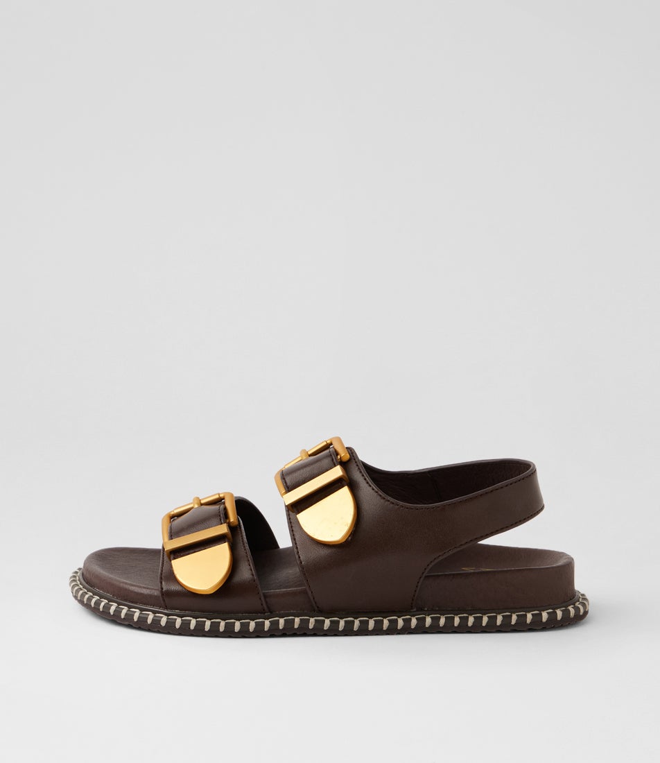 Iwell W Choc Leather Sandals