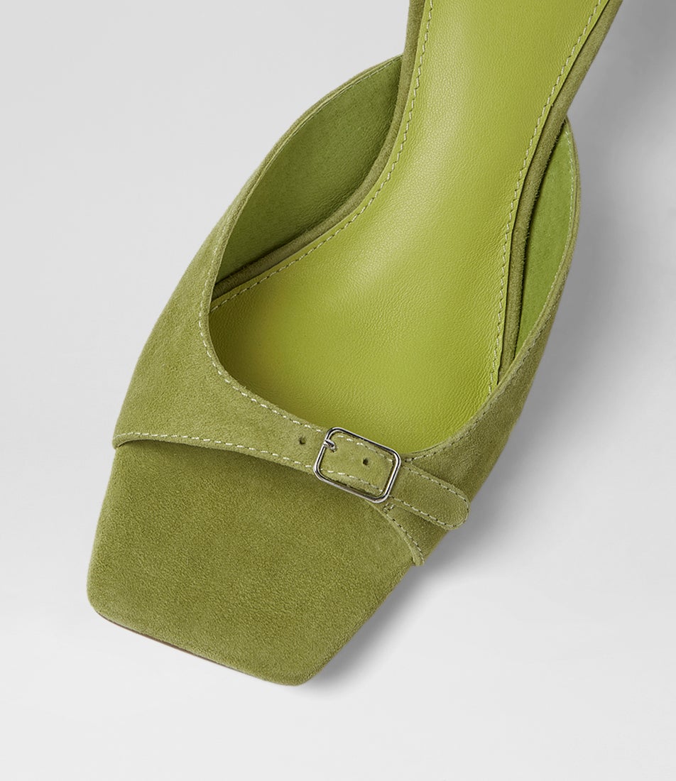 Tendeer Matcha Suede Sandals