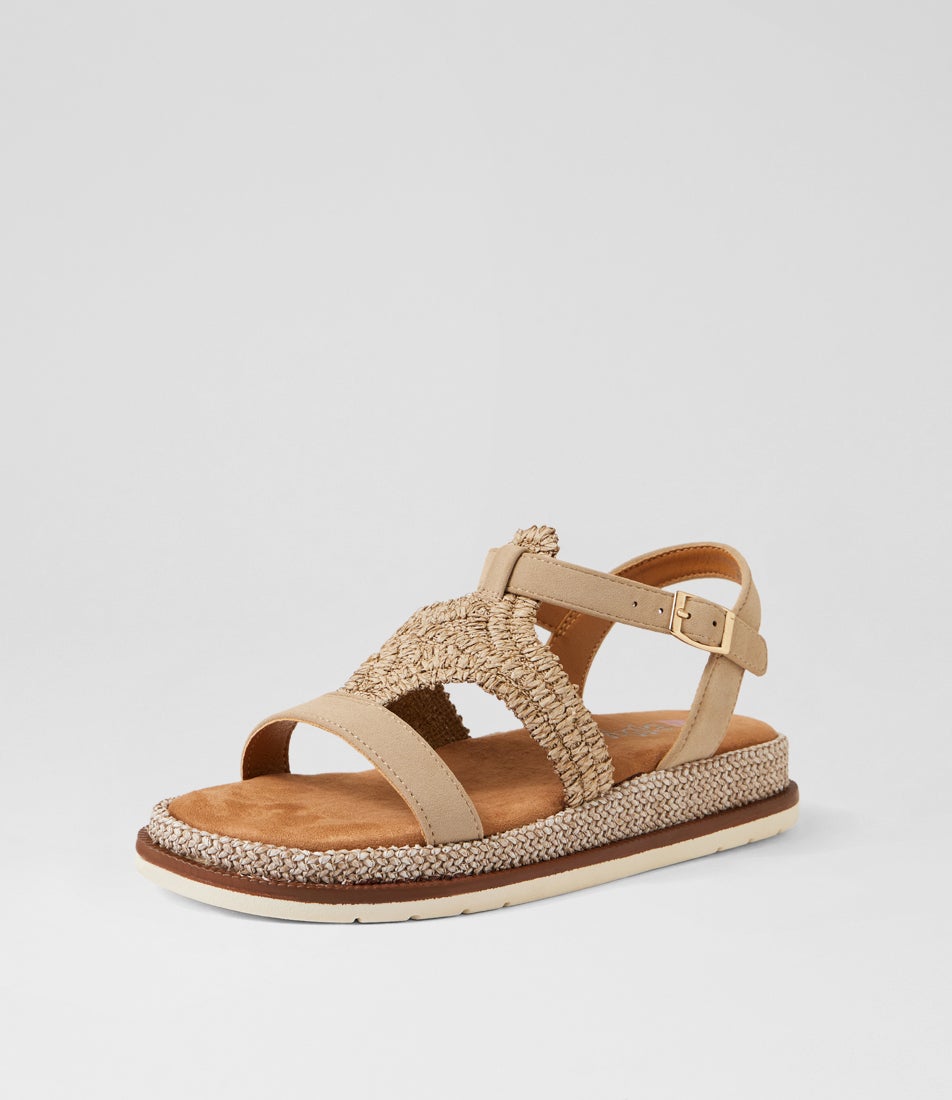Daeman Cafe Synthetic Raffia Slides