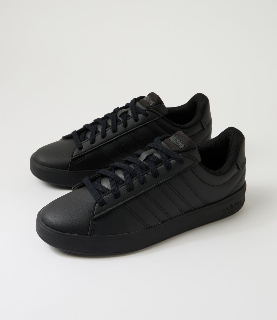 Grand Court 3 M Black Carbon Sneakers