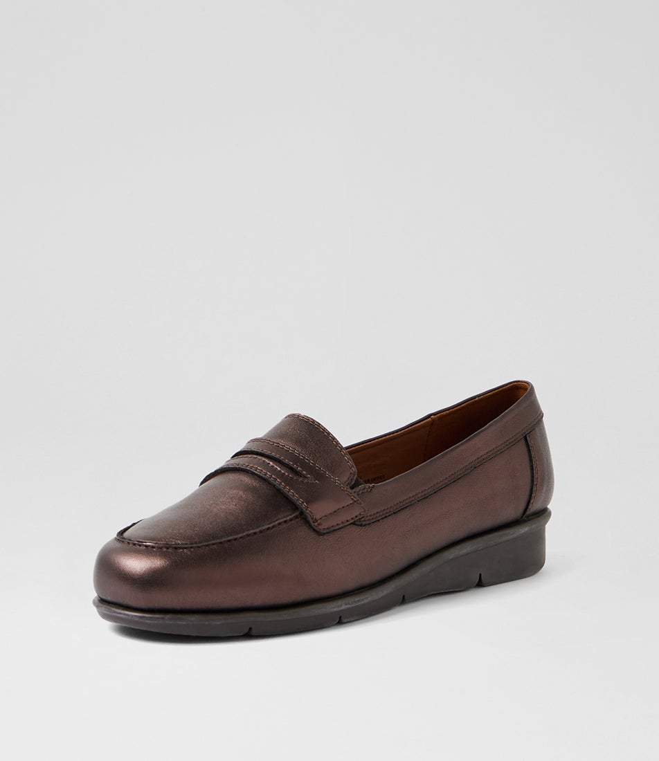 Punis Bronze Leather Loafers Punis Bronze Leather Loafers