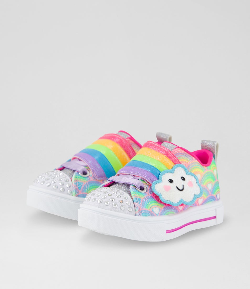 Twinkle Sparks Toddler Multi Mesh Wedge Sneakers