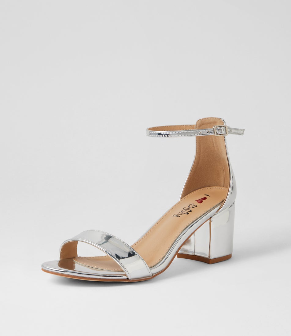 Jordyn Silver Mirror Sandals
