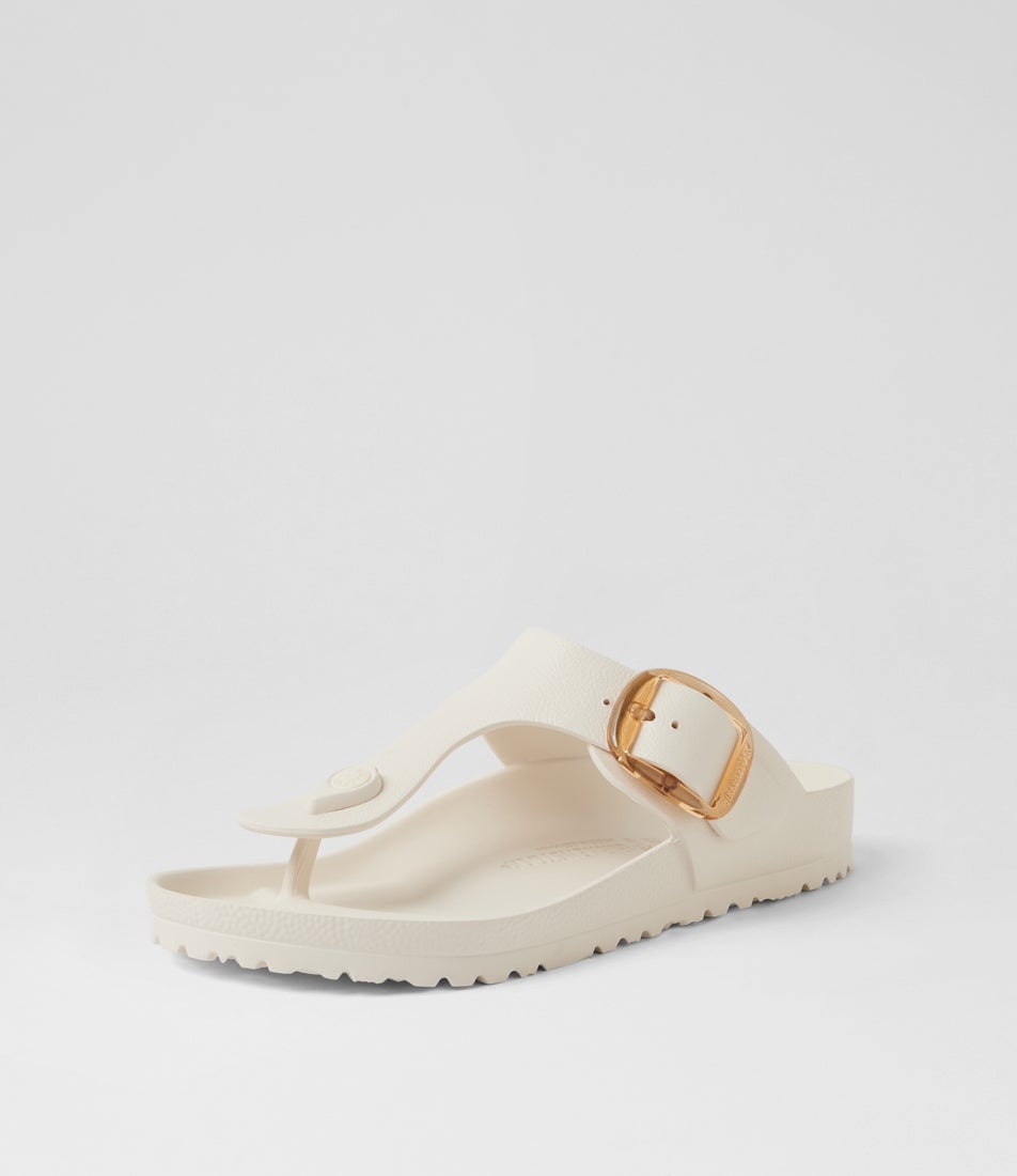 Gizeh Big Buckle Eggshell Eva T-Bar Sandals