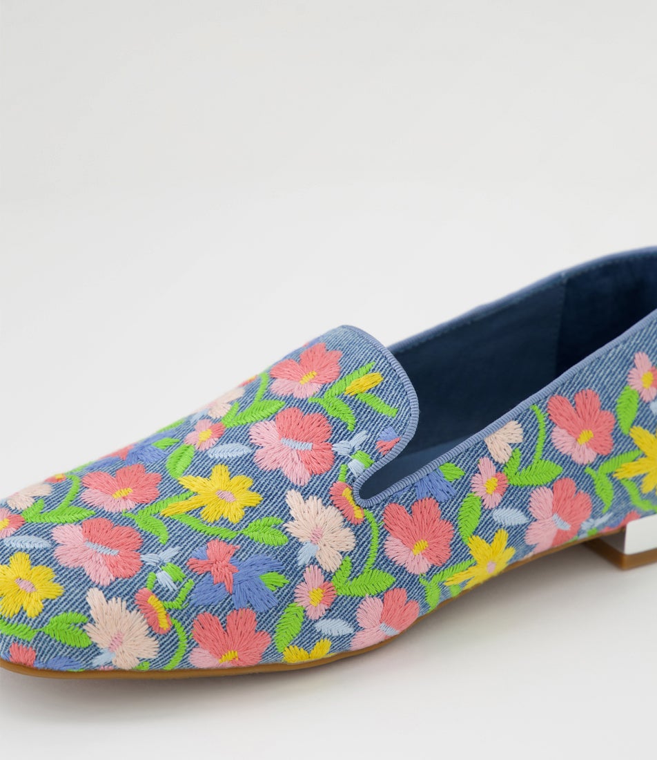 Felis Blue Gelato Fabric Loafers