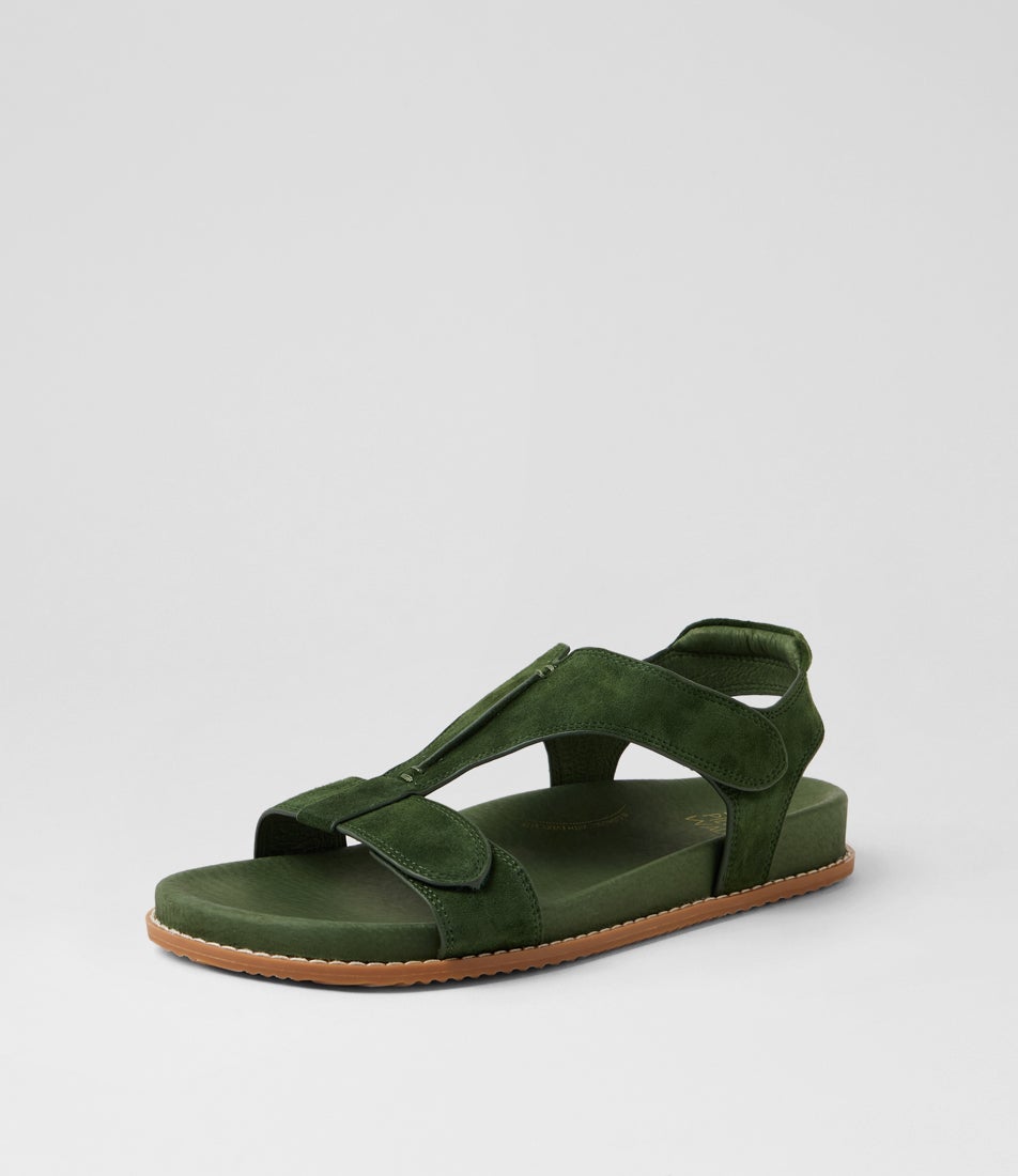 Handra W Olive Suede Sandals Handra W Olive Suede Sandals