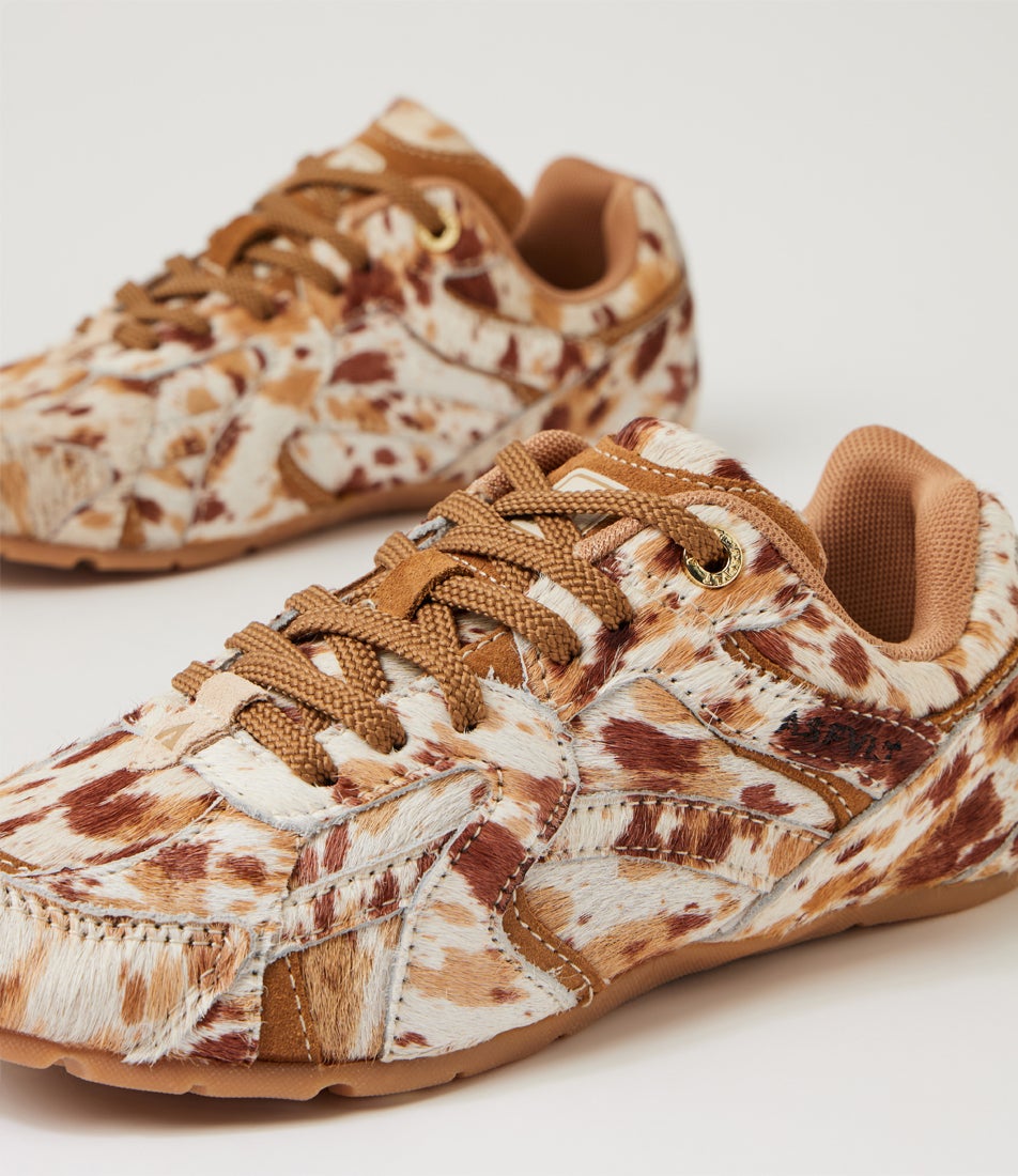 City Run Wild Tan Pony Sneakers