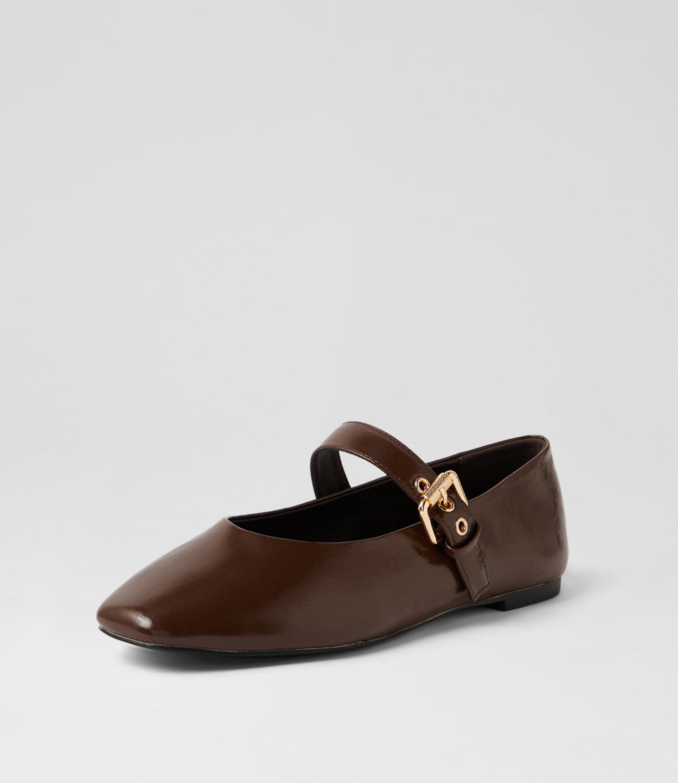 Europe Chocolate Brown Flat Shoes