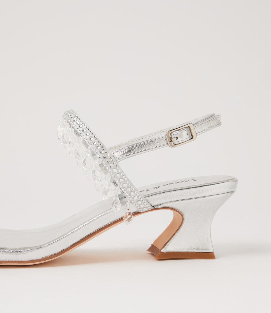 Wabi Silver Leather Sandals