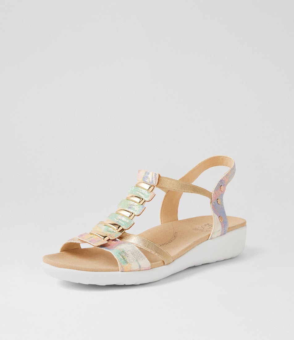 Ulover W Gelato Multi Leather Elastic Sandals