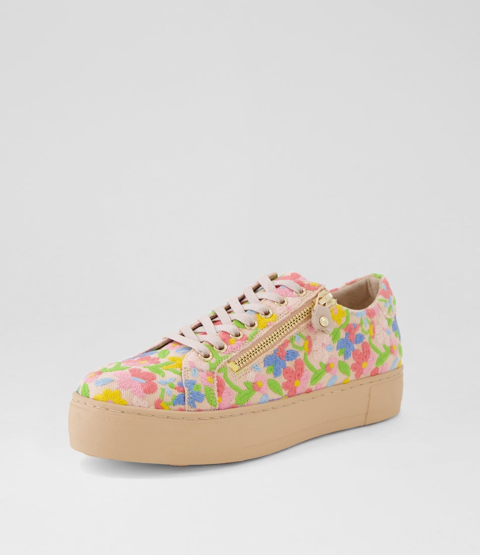 Folla Pink Gelato Fabric Sneakers