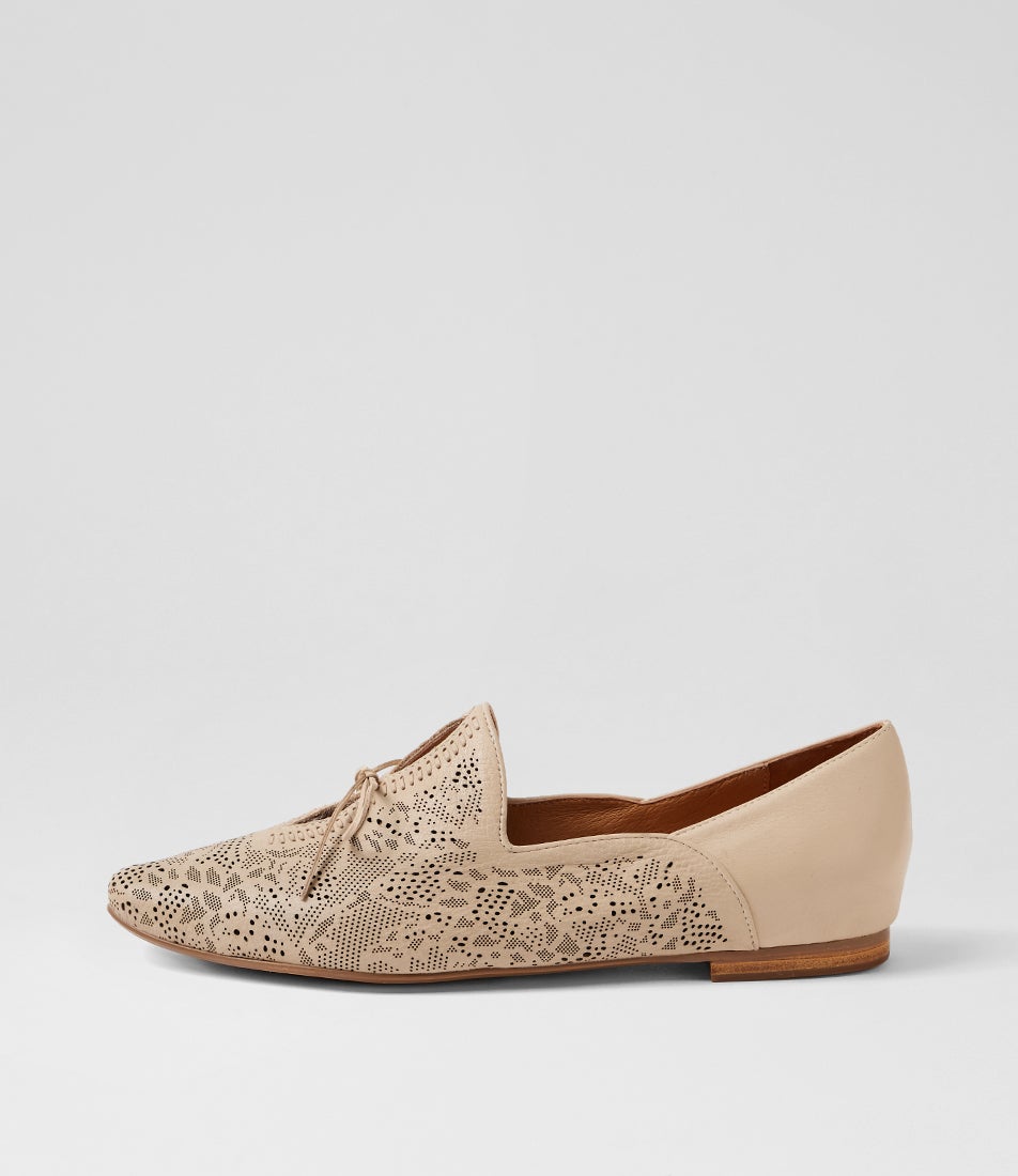Simmona Vanilla Leather Loafers