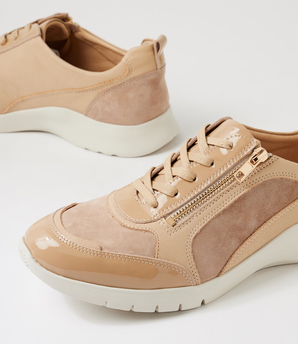 Parlay Xw Camel Leather Sneakers
