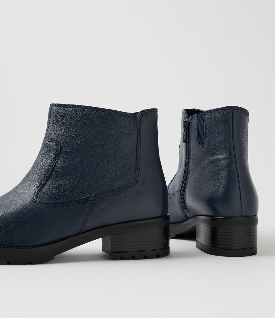 Kleanse D Ocean Leather Ankle Boots