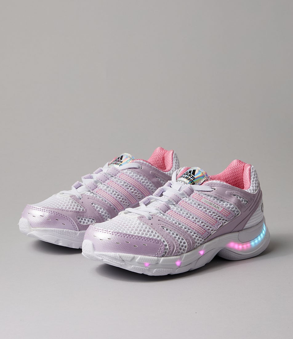 Adistar Control Led Junior White Ice Lavender Bliss Pink Mesh Sneakers