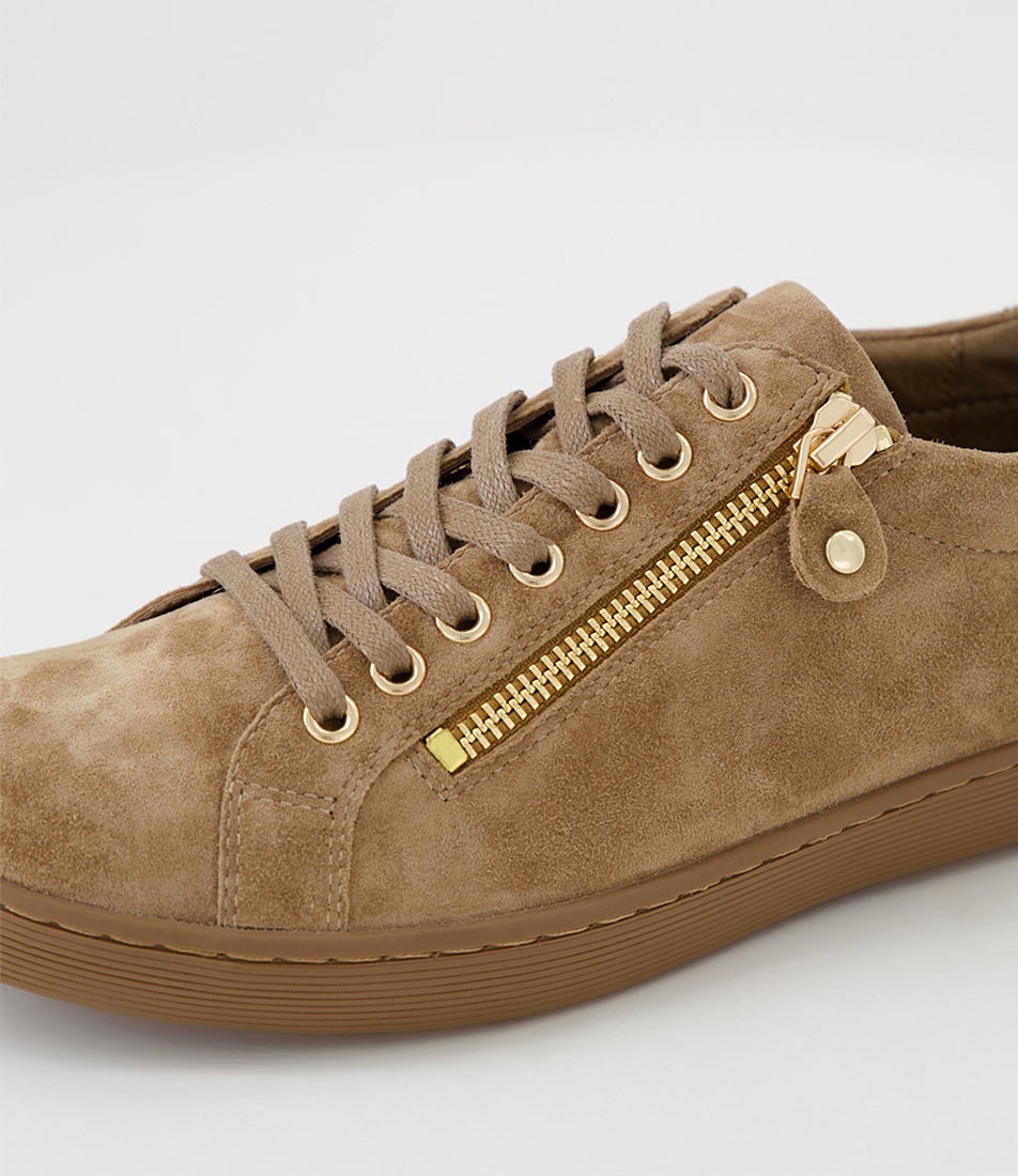 Donat Light Choc Suede Sneakers