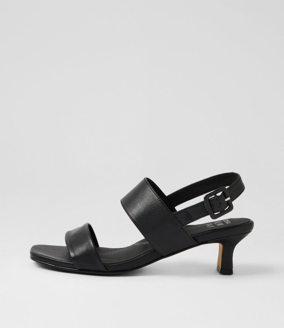 Ibueno Xw Black Leather Sandals