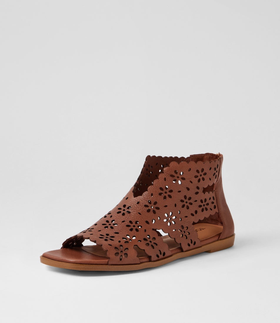 Linko Walnut Leather Sandals