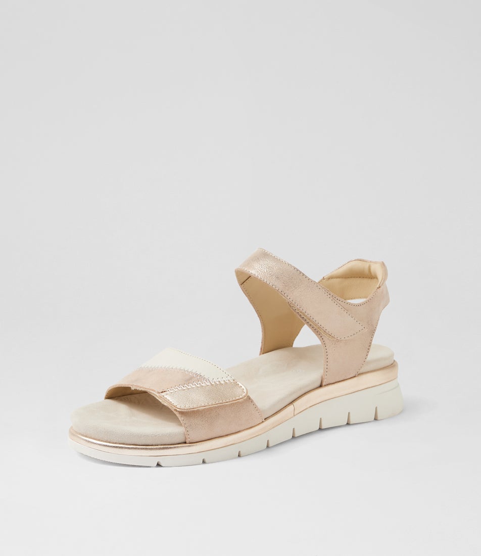 Cambridge 4 Platinum Multi Leather Sandals