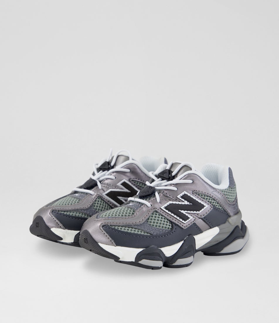 9060 Toddler Magnet Faded Black Mesh  Sneakers