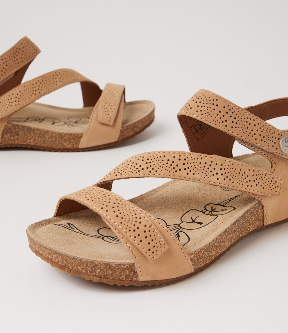 Tonga 78 Beige Leather Sandals