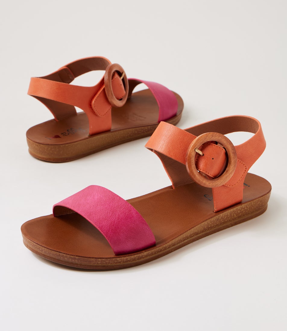 Killzine Fuchsia Orange Sandals