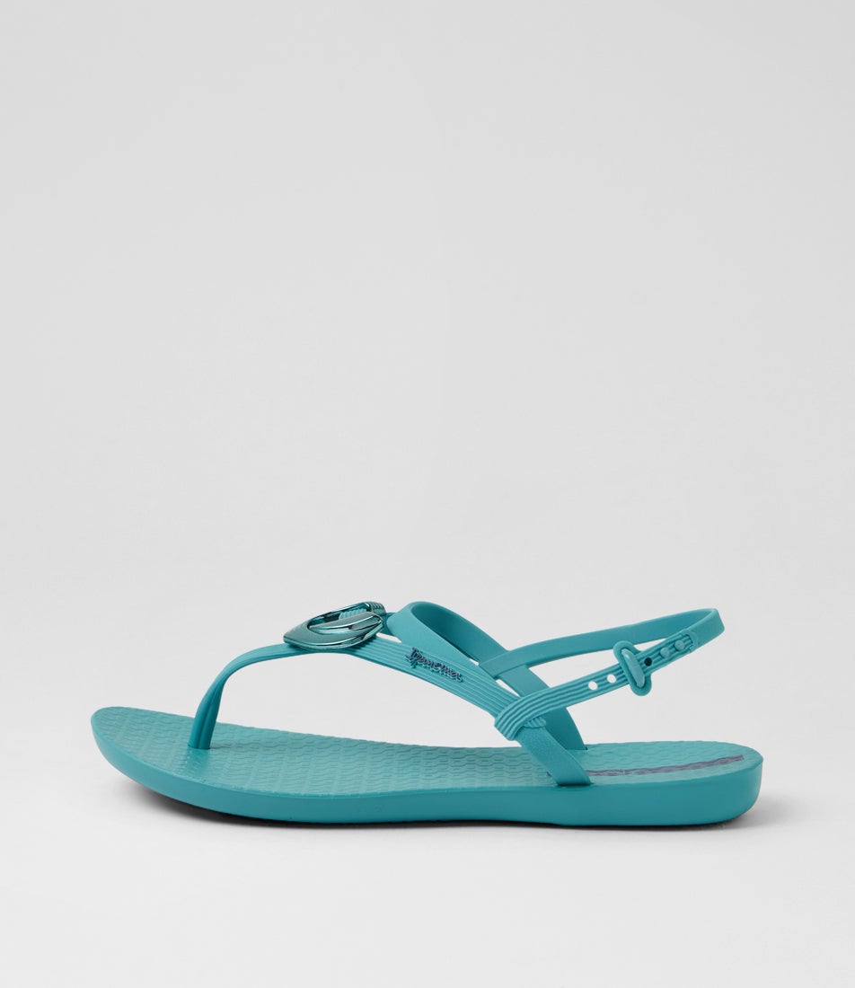 Class Dreamy Teal Rubber Sandals