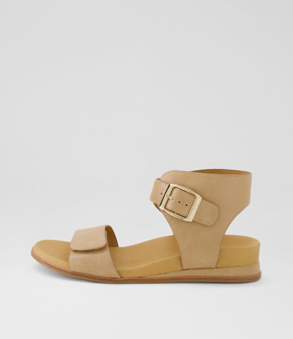 Fritze Cappuccino Leather Sandals