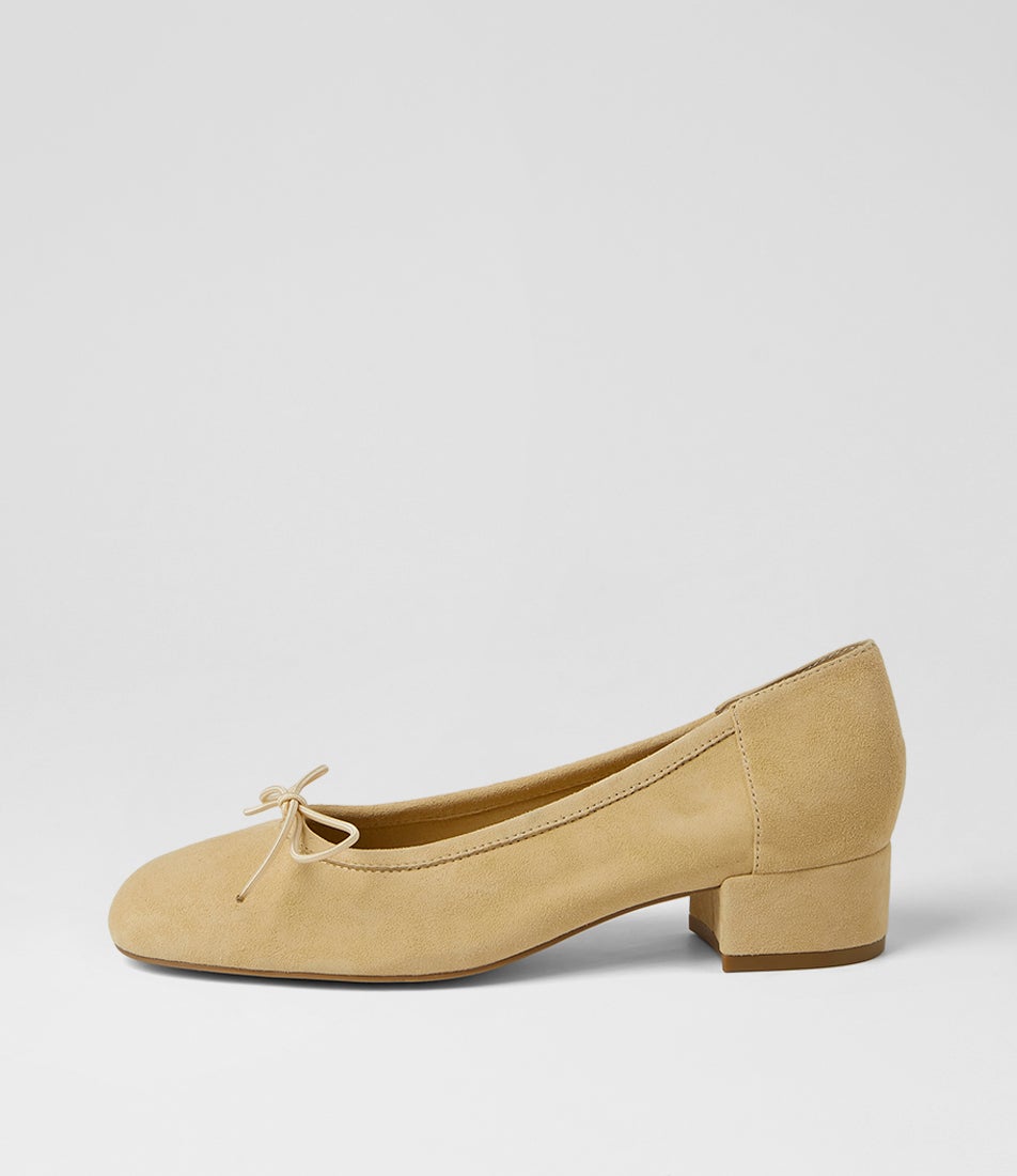 Jeahe Lemon Suede Heels