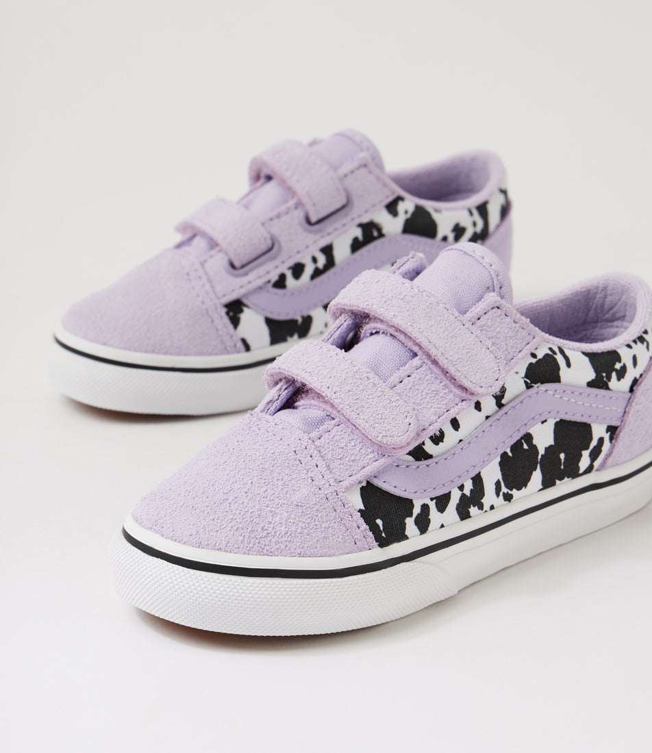 Old Skool Toddler Cow Soft Purple Suede Sneakers