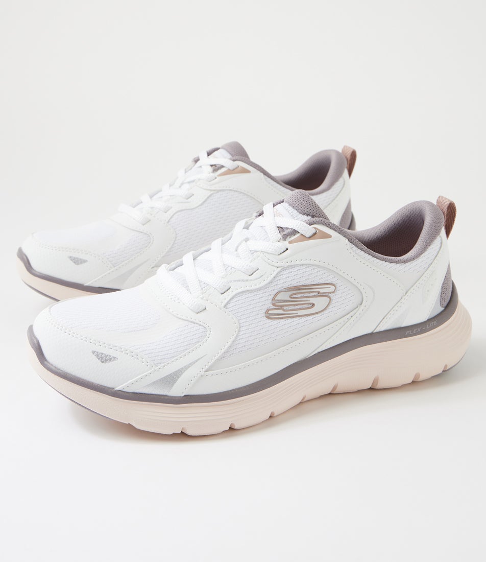 Flex Appeal 5 White Multi Fabric Sneakers