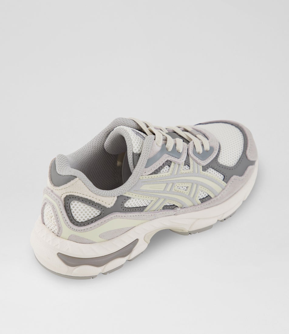 Gel Nyc Junior Cream Oyster Grey Microsuede Sneakers