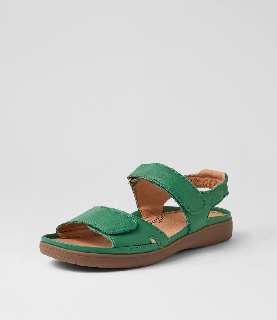 Kendals Emerald Gum Leather Sandals