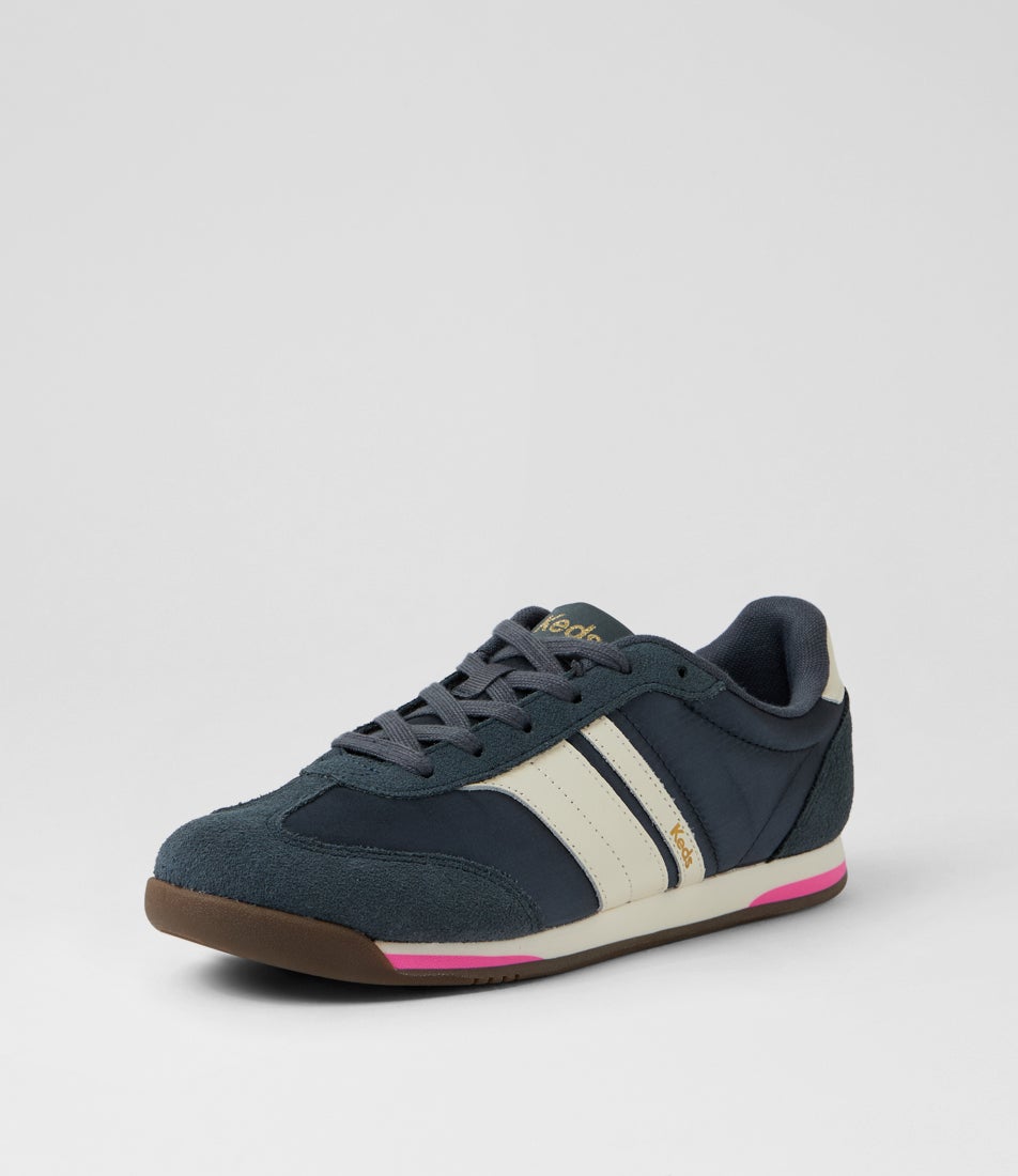 Revival Satin Dark Grey Satin Suede Lace Up Sneakers