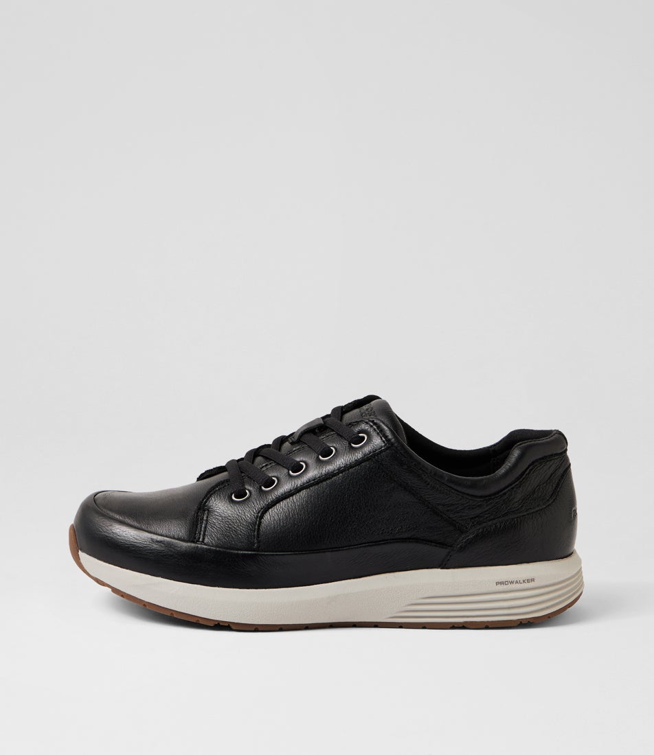 Prowalker Black Misty Leather Lace Ups